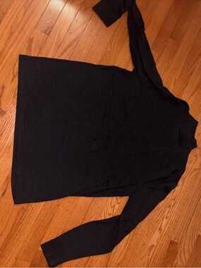 Classic dark grey Long Sleeve Turtleneck Top